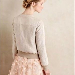 ANTHROPOLOGIE | Hei Hei Peforated Bomber Jacket